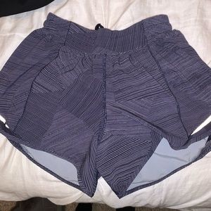 Navy and reflective lululemon shorts